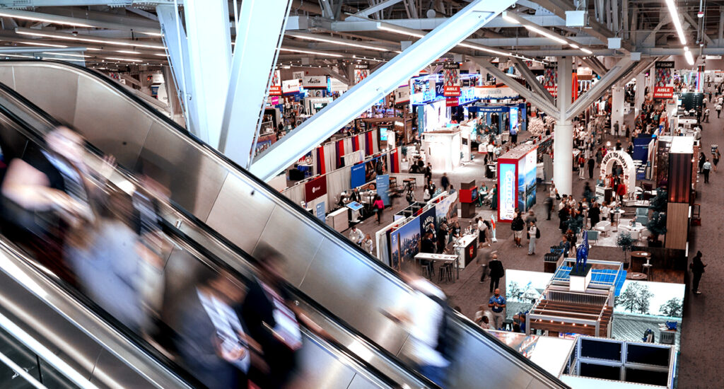 Expo floor from above